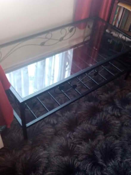 Photo of free Wraught glass top coffee table (CT13) #1