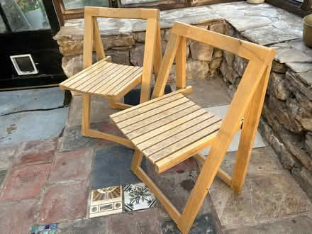 Photo of free 2 folding chairs (Brough CA17) #1