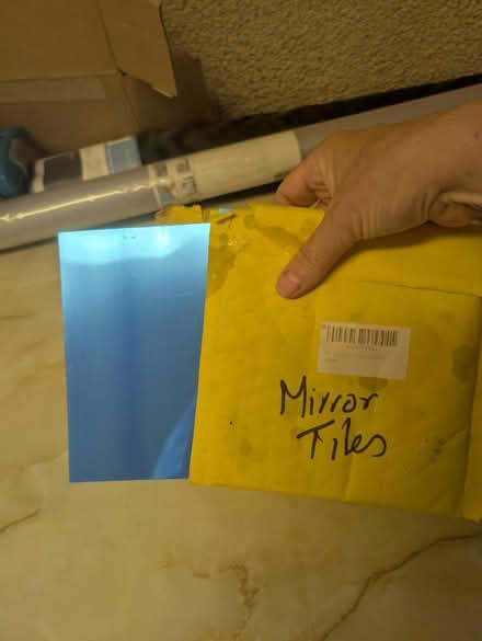 Photo of free Mirror tile stickers (7 in pack) (Shenfield, CM15) #1