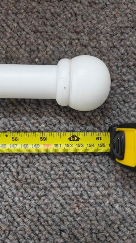Photo of free White curtain pole (Barwick-in-Elmet LS15) #3