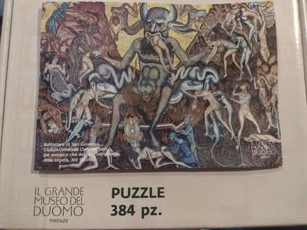 Photo of free 384 piece puzzle of mosaic of Florence Cathedral ceiling (NW10) #1
