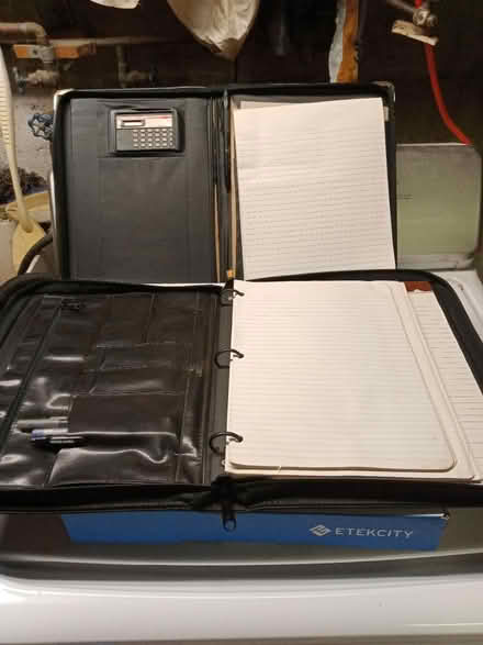 Photo of free Leather (?) 3 ring binders (Mt Rainier MD) #1
