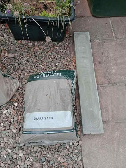 Photo of free Sharp sand x 2, 4 x flags, kerbston (Gosforth) #1