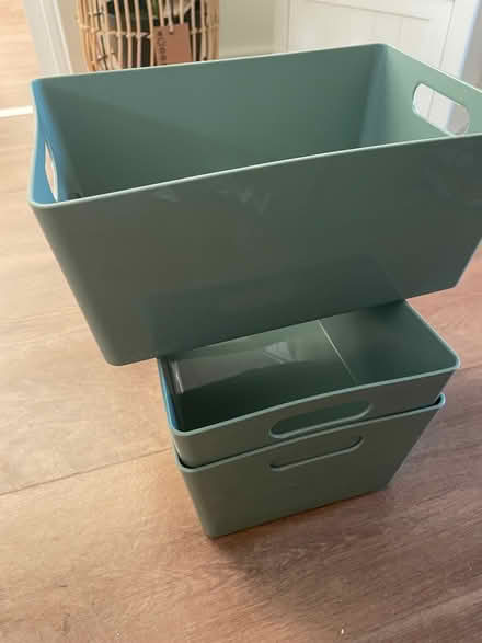 Photo of free Small plastic storage boxes (Mile Oak BN41) #1