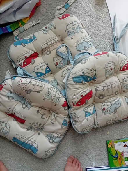 Photo of free 3 x chair cushions (Corsham SN13) #1