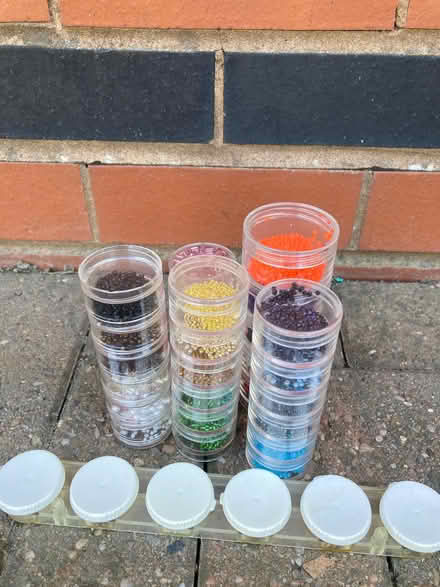 Photo of free Mixed very small dressmaker beads? (Llanbadarn fawr LD1) #1