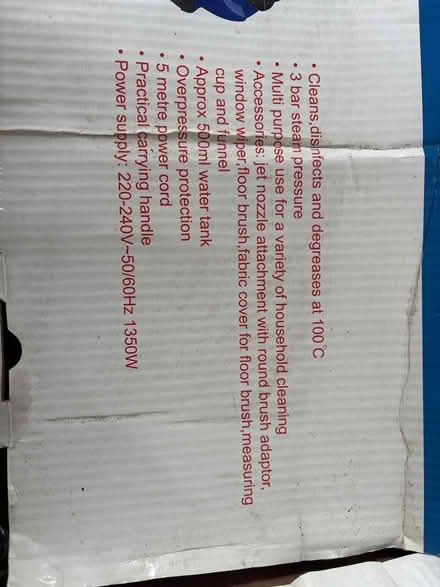 Photo of free Multi steam cleaner (Shirley CR0) #2