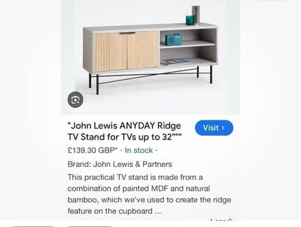 Photo of free John Lewis tv stand (Brockley SE4) #2