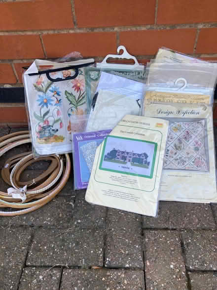 Photo of free Over 10 crossstitch kits, hoops and threads (Llanbadarn fawr LD1) #1