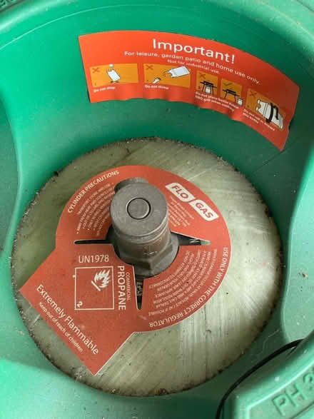 Photo of free Empty gas bottle for bbq (Waltham Abbey EN9) #3
