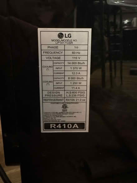 Photo of free Free standing AC (Hamilton Heights) #1