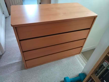 Photo of free Beech finish drawer unit (Buckhurst Hill IG9) #1
