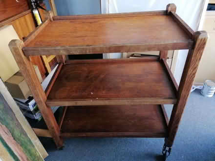 Photo of free 3 Tier Wooden Trolley (CT12) #3