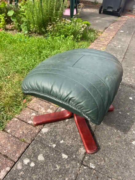 Photo of free Leather footstool (Mickleover, Derby, DE3) #1