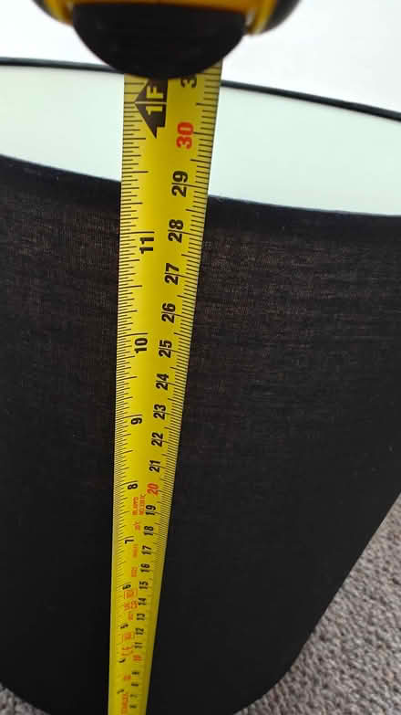 Photo of free Black lamp shade, 28cm x 28cm (Barwick-in-Elmet LS15) #2