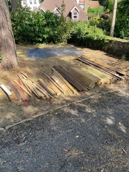 Photo of free Wood and corrugated roofing (Farnham,lower bourne) #1
