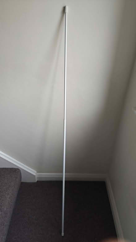 Photo of free White spring loaded tension curtain rod (Barwick-in-Elmet LS15) #1