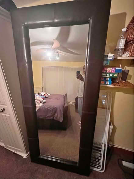 Photo of free Full length mirror with brown (faux leather) surrounds (Dartford DA1) #4