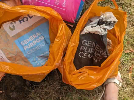 Photo of free 2 half bags unused cement mix (West Midlands B31) #1