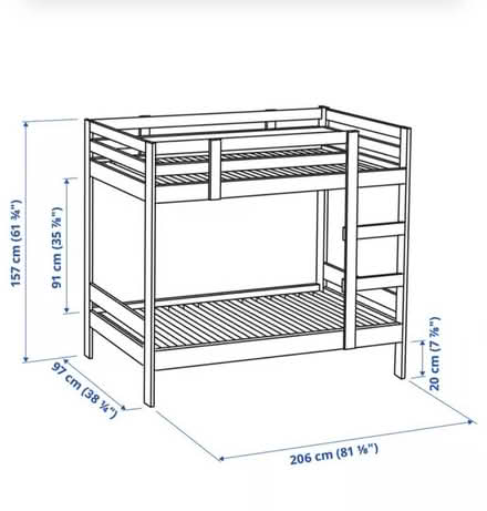 Photo of free IKEA Mydal bunkbed (Hurstpierpoint BN6) #3