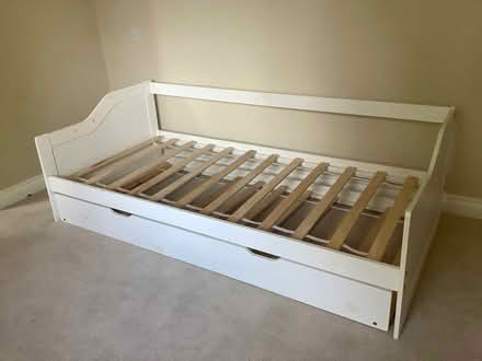 Photo of free IKEA white single bed with truckle bed (Church Icomb GL54) #2