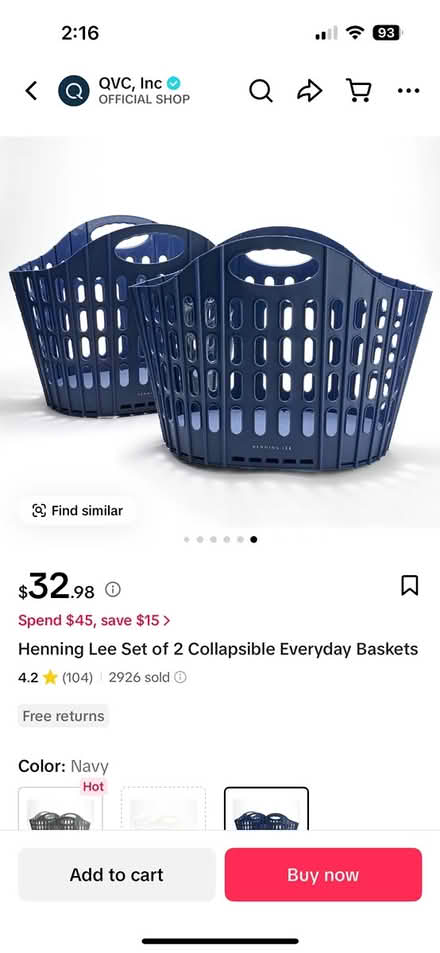 Photo of free Collapsible Baskets (Chicago Edgewater) #3