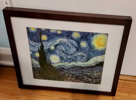 Photo of free Van Gogh's Starry Night Framed (Midwood) #1