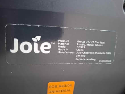 Photo of free Joie baby car seat (Little Heath RM6) #4
