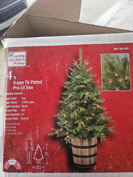 Photo of free 4ft pre-lit tree (Burton, Mi) #1