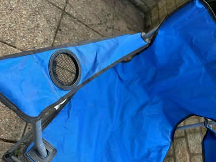 Photo of free Blue folding camping chair (Barkham RG41) #2