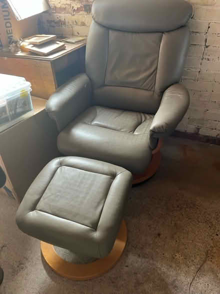 Photo of free Easy chair and footstool (KY15 5LS) #1
