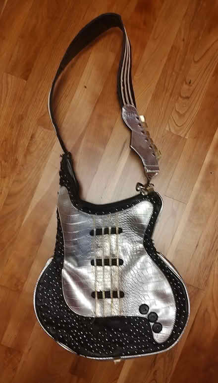 Photo of free Guitar-shaped purse - decoration? ((south) Central Park - Denver) #1