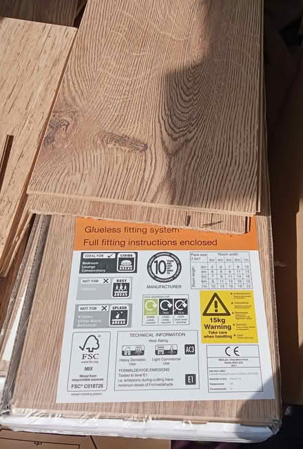 Photo of free laminate flooring, new (ferndown BH22) #1