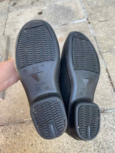 Photo of free New thin black wellies size 34 (2?) (Marston OX3) #1