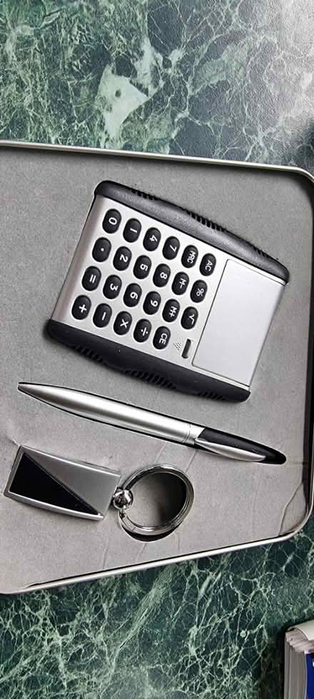 Photo of free Calculator, pen, keyring (BD22 Haworth) #1