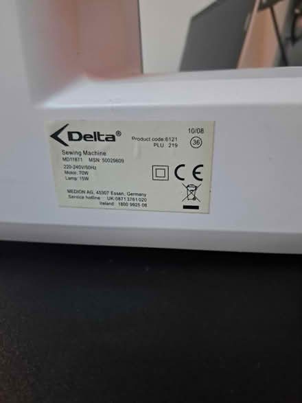 Photo of free Sewing machine (Southwark) #3