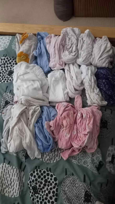 Photo of free Sleepsuits and vests: 9-12, 12-18 months (Malvern Link WR14) #1