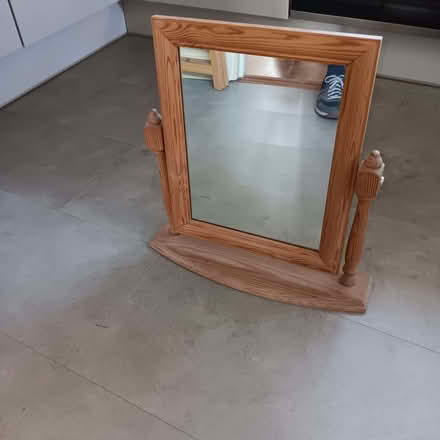 Photo of free Pine vanity mirror (Market Deeping CP) #2