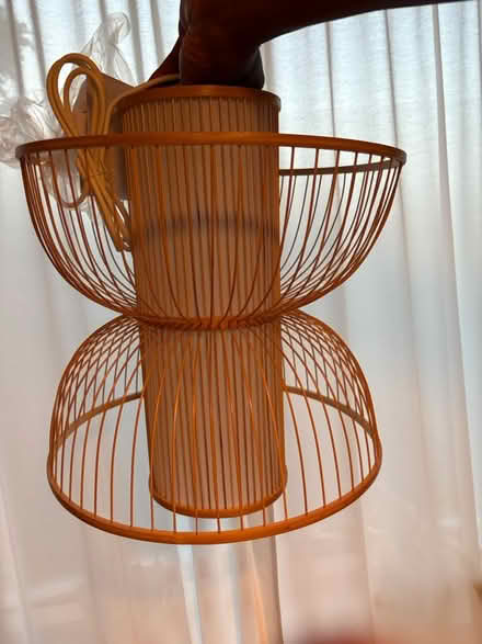 Photo of free H&M ceiling pendant in light wood (Se8 5ae) #1