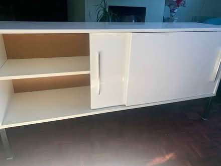 Photo of free High gloss white cabinet (Walthamstow) #2