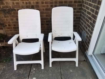 Photo of free Plastic chairs (Hanworth RG12) #2