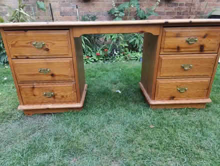 Photo of free Pine desk (Bedford) #1