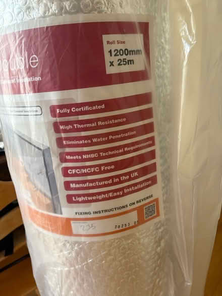Photo of free Foil Insulation 1.2m x 25m roll (Dollis Hill (NW10)) #1