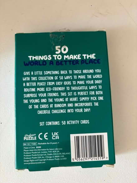 Photo of free Activity cards (Balham, SW12) #2