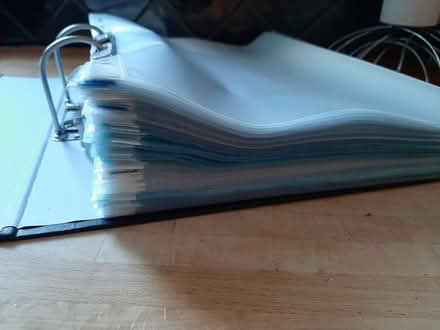 Photo of free Ring binder of plastic wallets (Beeston, NG9) #1