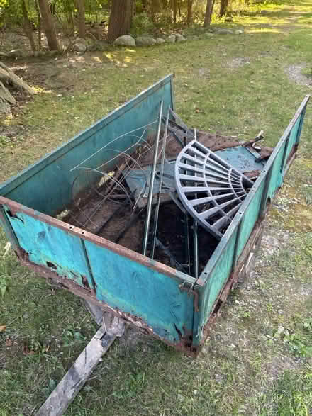 Photo of free Scrap steel yard/lawn dump cart (Quaker valley area) #1