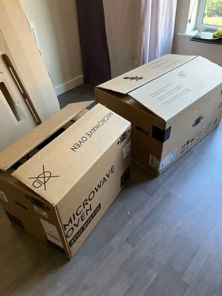 Photo of free 2 x large cardboard boxes (Norfolk Park S2) #1