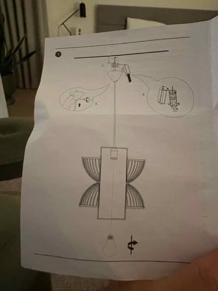 Photo of free H&M ceiling pendant in light wood (Se8 5ae) #3