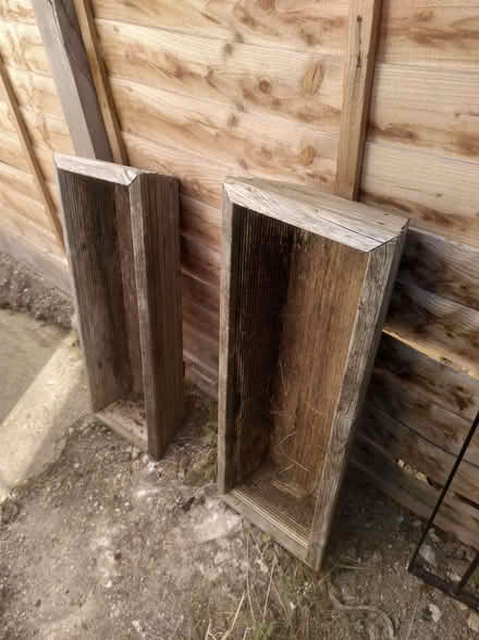 Photo of free 2 wooden planters (Northchurch HP4) #1