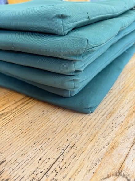 Photo of free Green Chair cushions x6 (Wheathampstead) #2